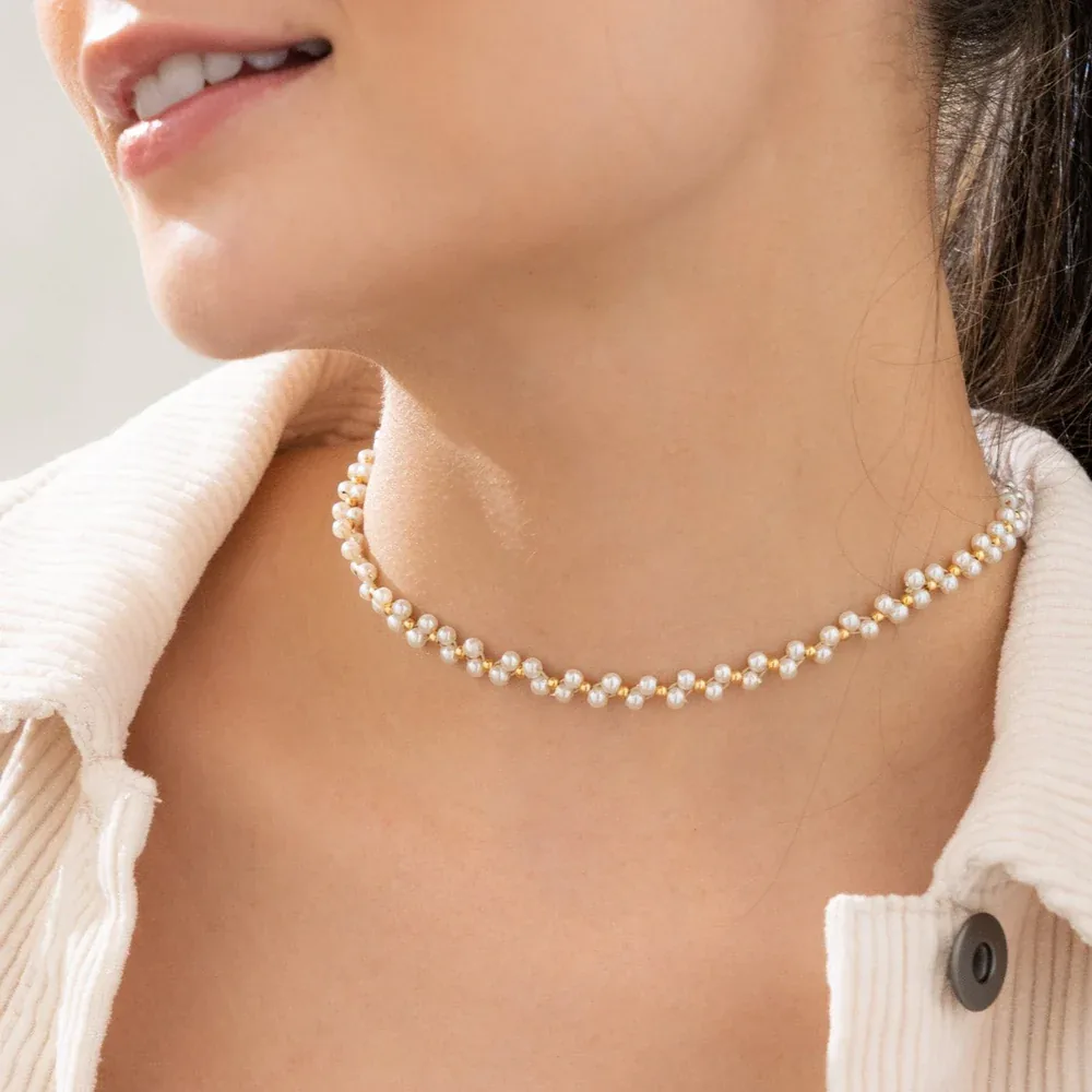 Collar Choker de Perlas
