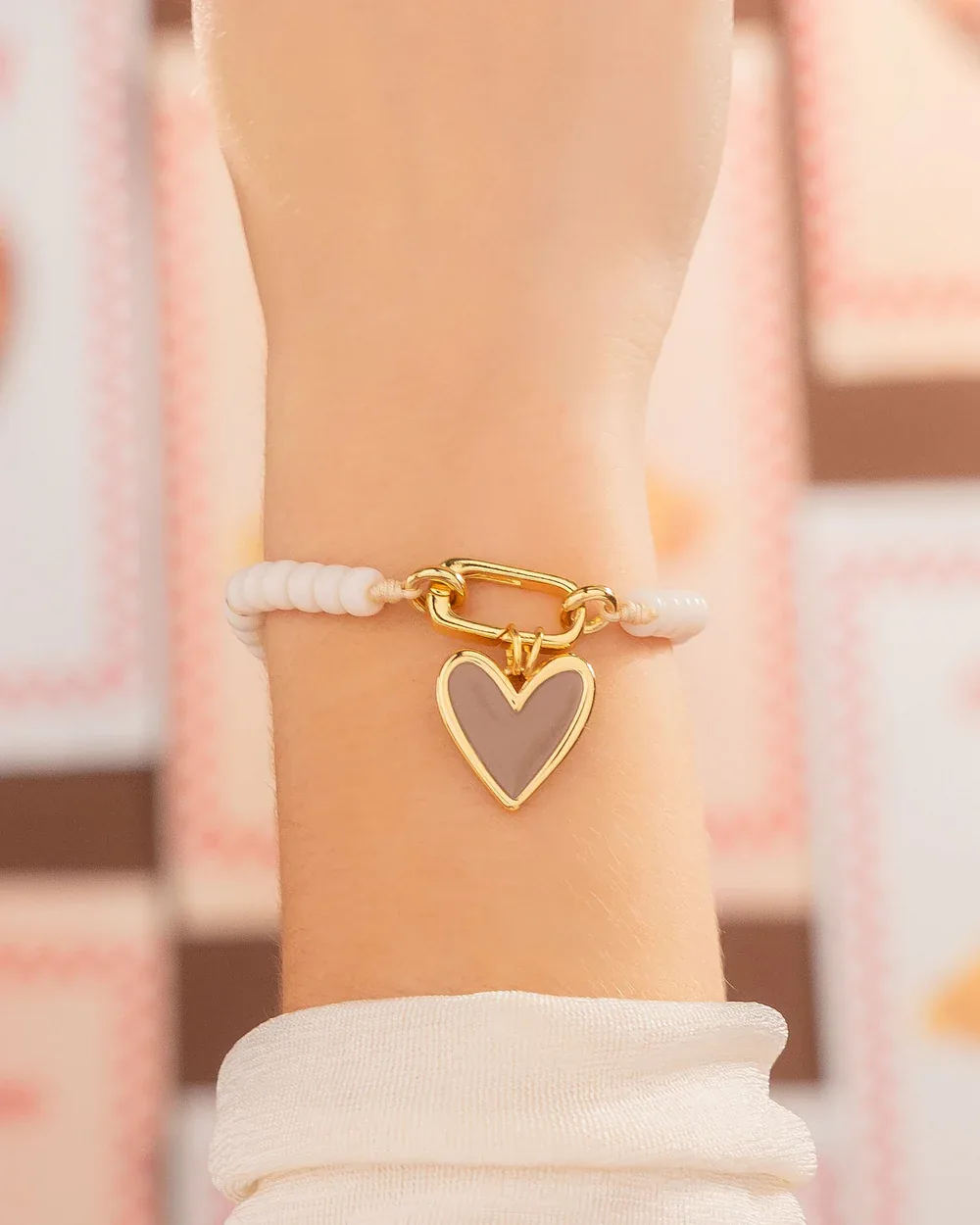 Pulsera de Cuentas Blancas