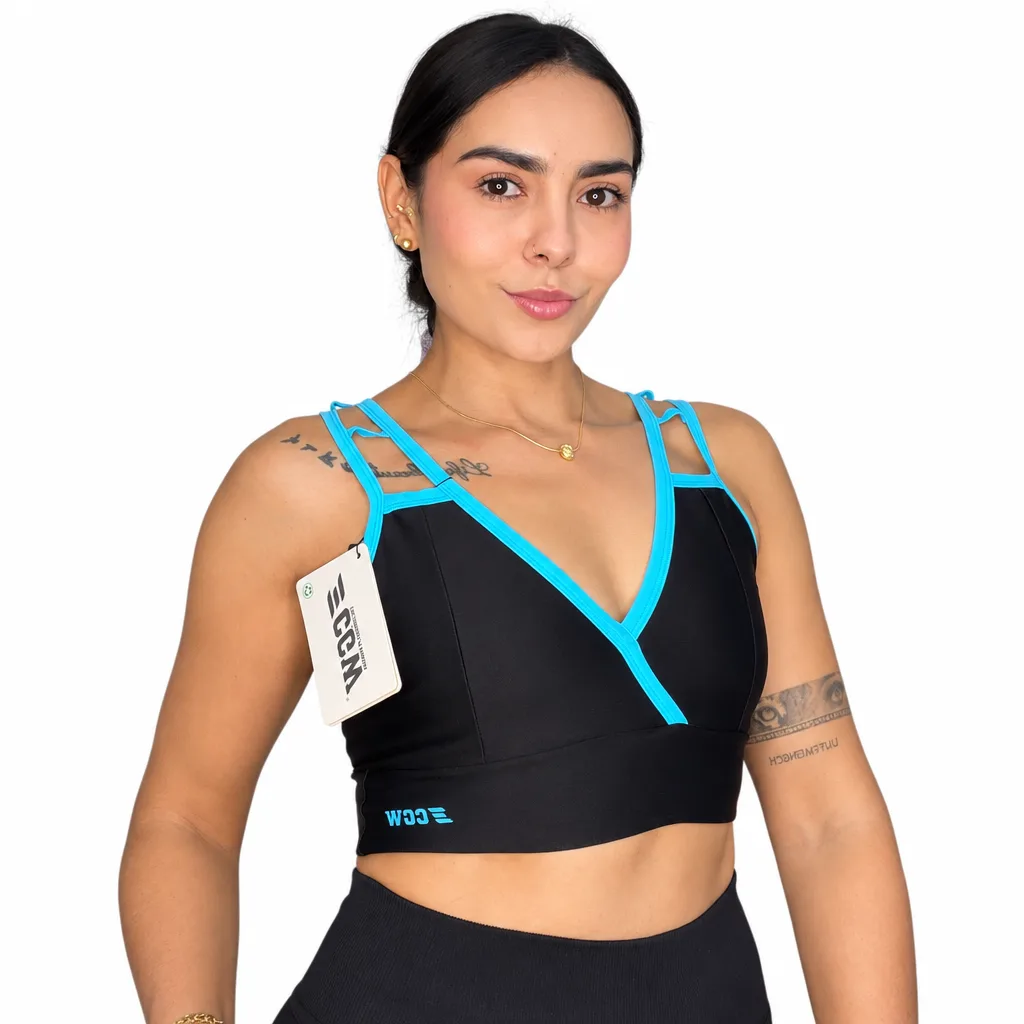 Top Deportivo Bicolor con Ajuste Ergonómico