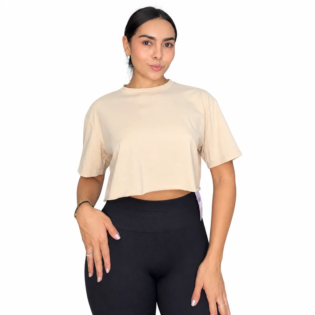 Camiseta Básica Cropped Braver