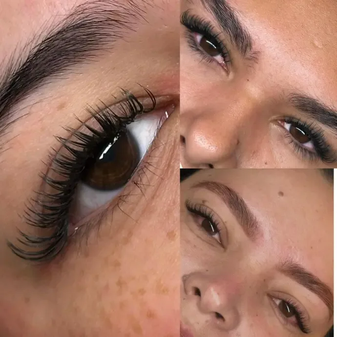 Extensiones de pestañas pelo a pelo realizadas en Anmalú