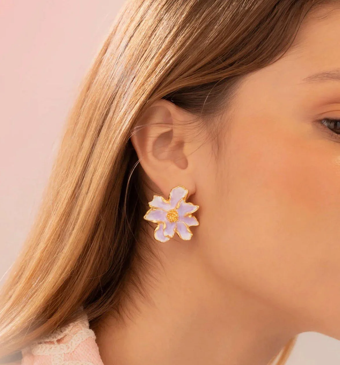 Aretes Flor Maxi