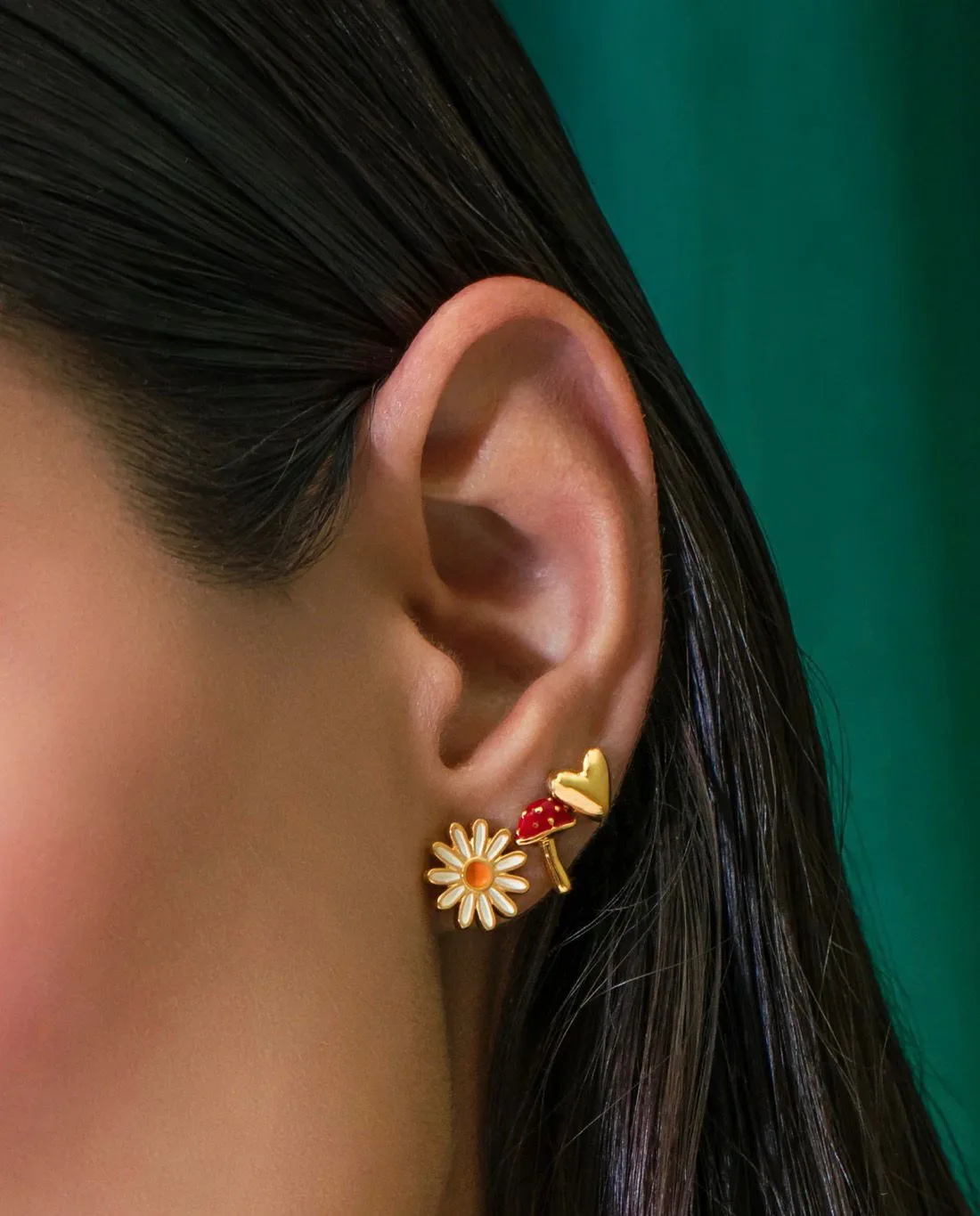 Set X3 Aretes Hongo Margarita