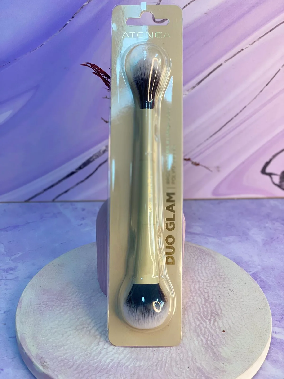 BROCHA DUO GLAM 6 ILUMINADOR/POLVO SUELTO