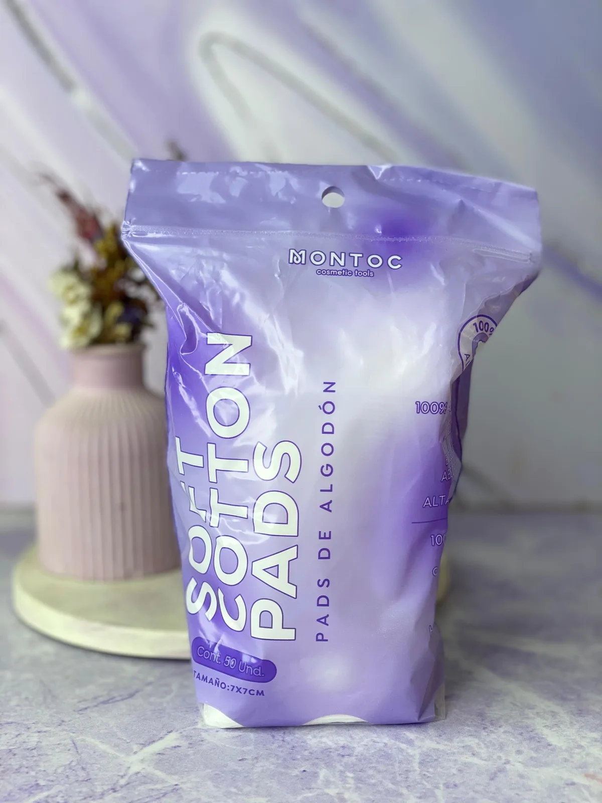 SOFT COTTON PADS MONTOC X50