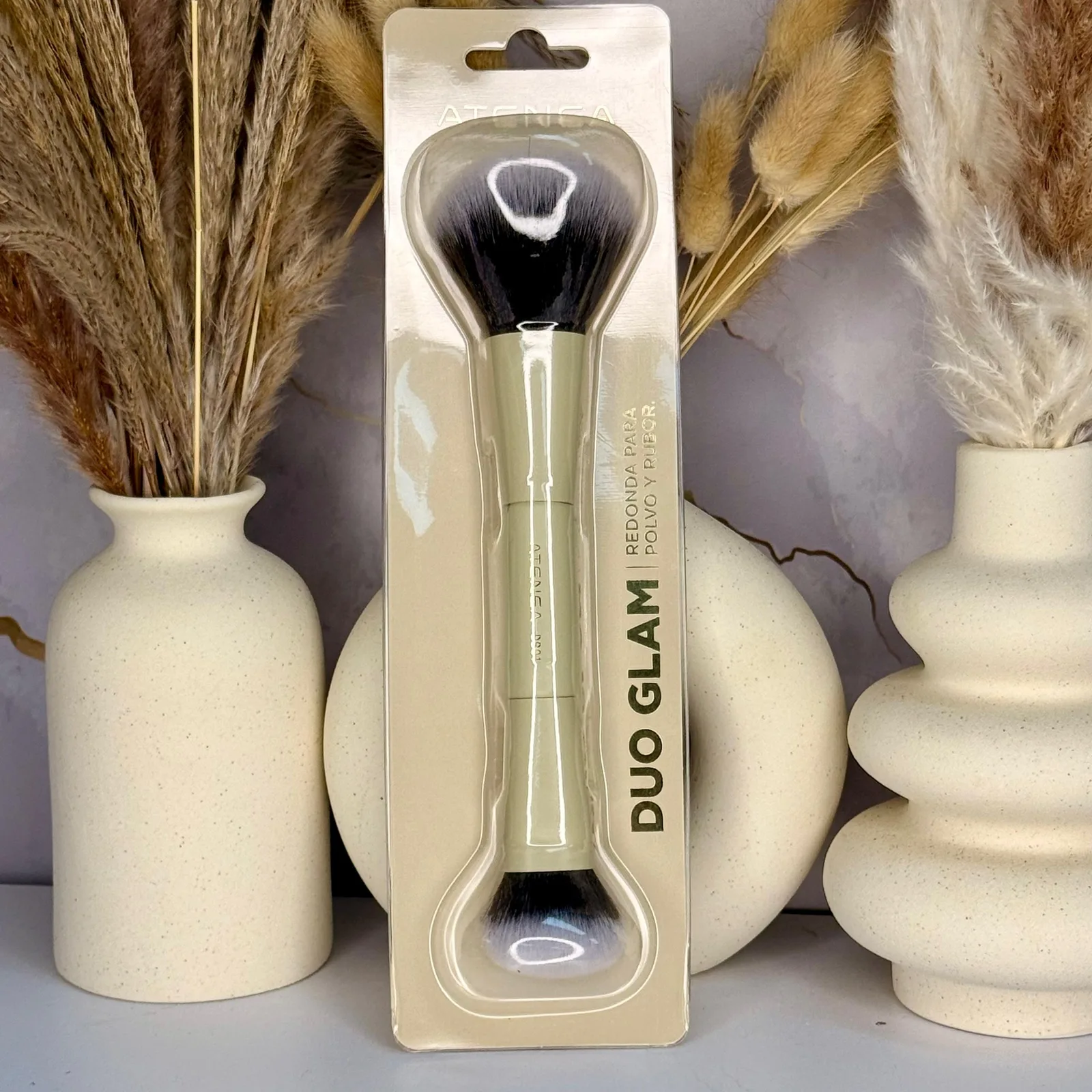 BROCHA DUO GLAM 1 POLVO/RUBOR ATENEA