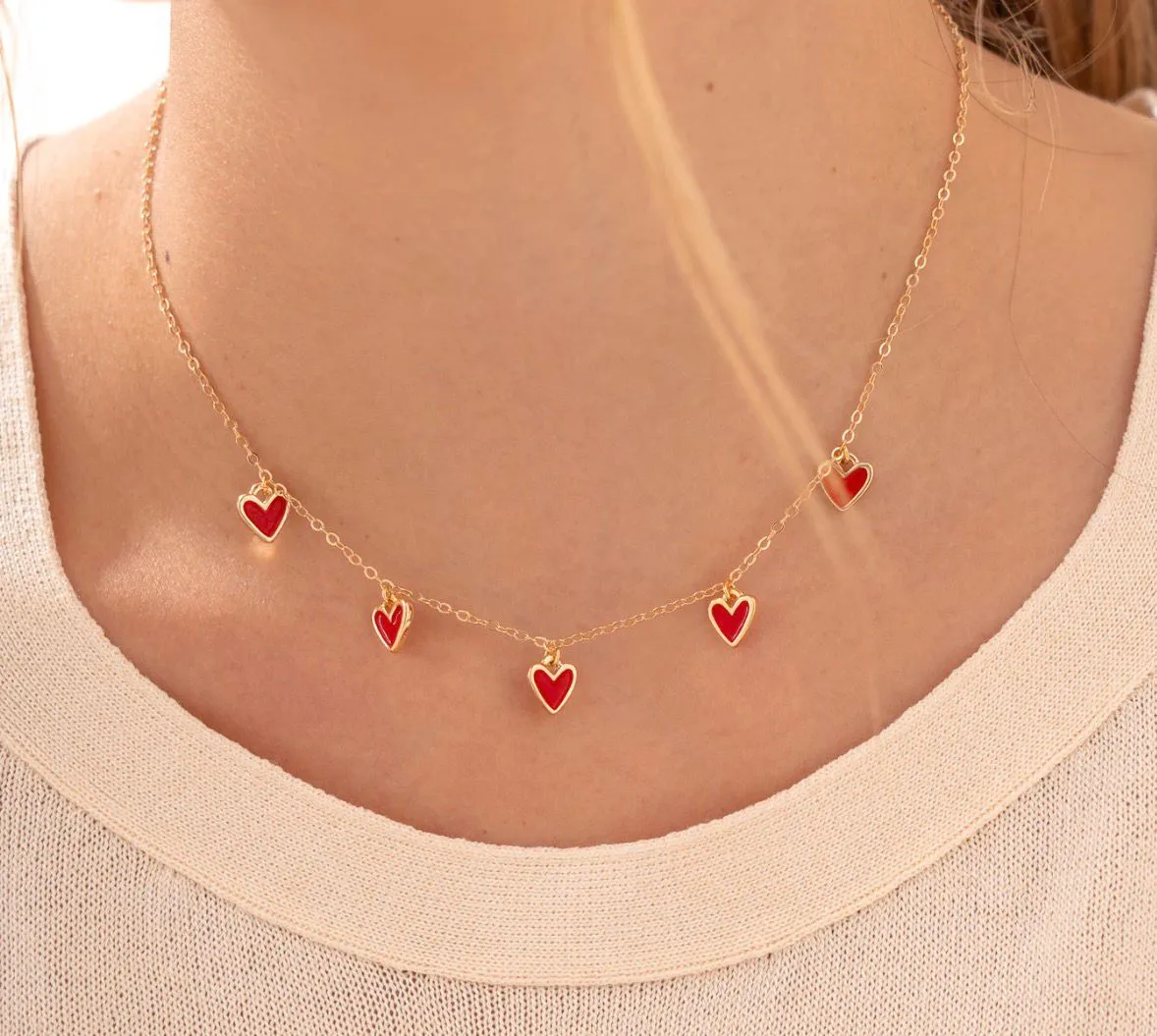 Cadena Multi Corazones