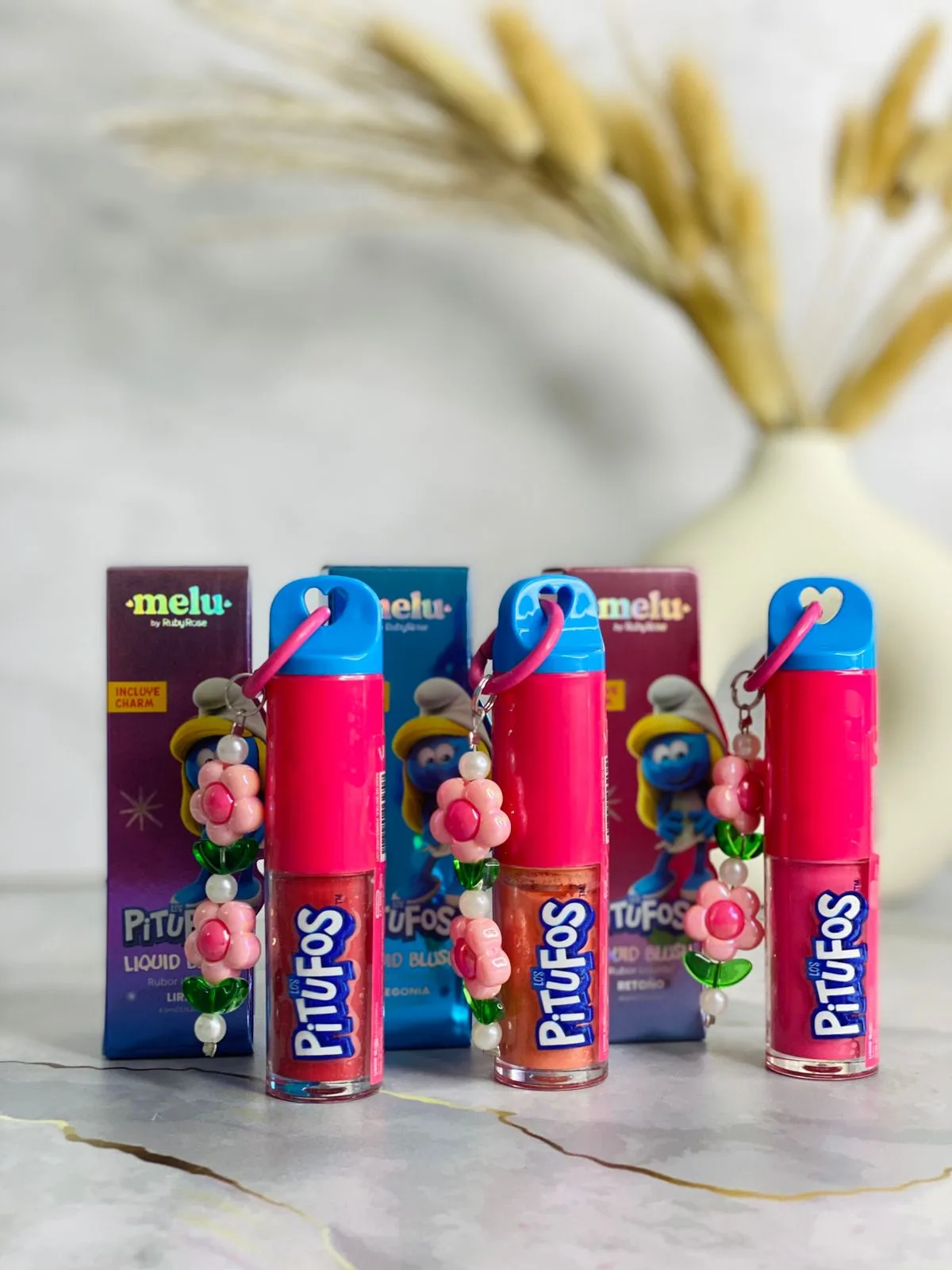 RUBOR LIQUIDO PITUFOS RUBY ROSE