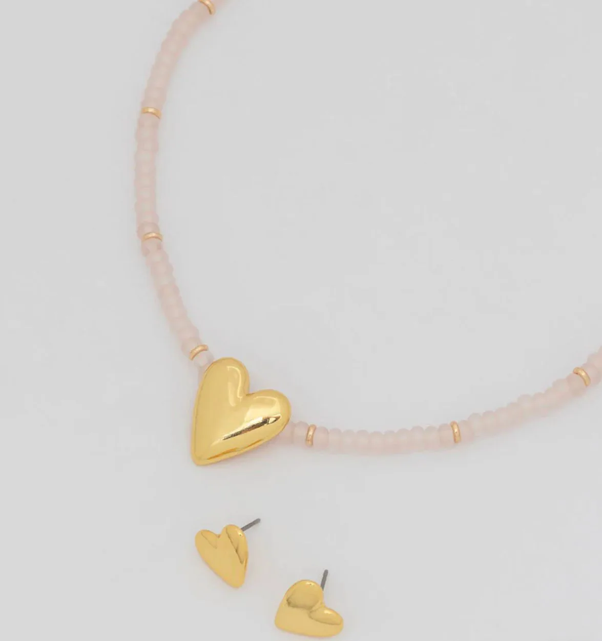 Collar + Aretes Corazón