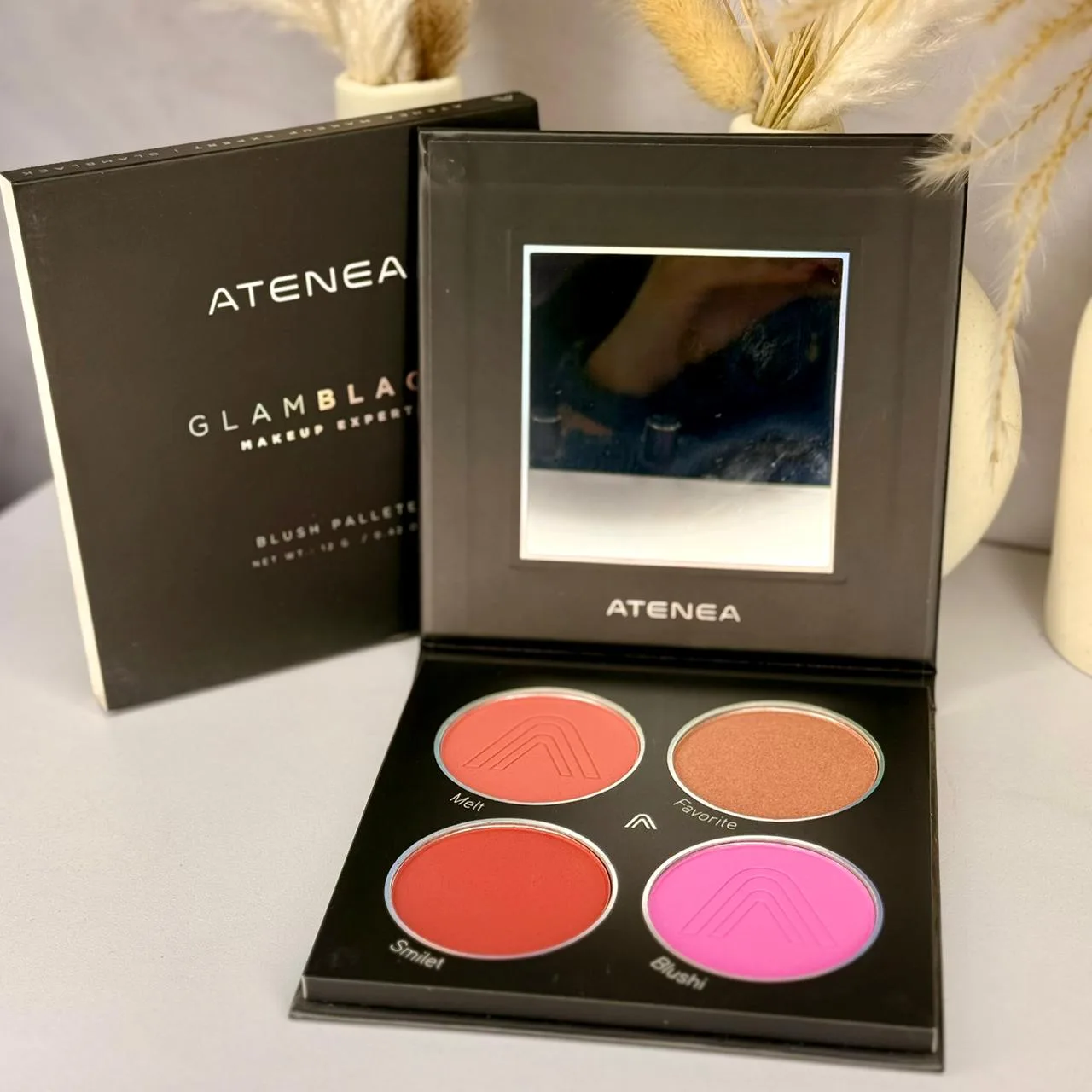 PALETA RUBORES X4 GLAMBLACK ATENEA