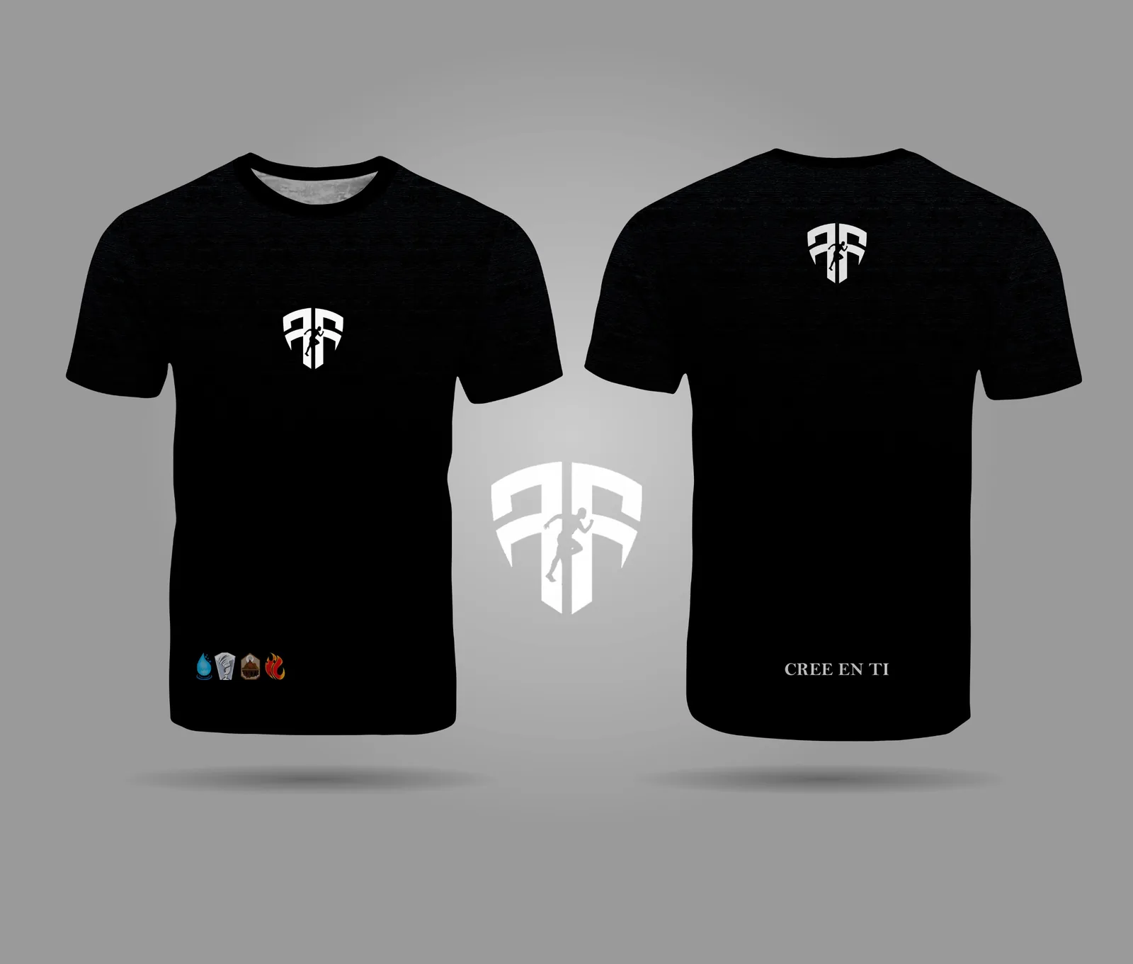 Camiseta Deportiva 'Cree en Ti' con Diseño Elemental