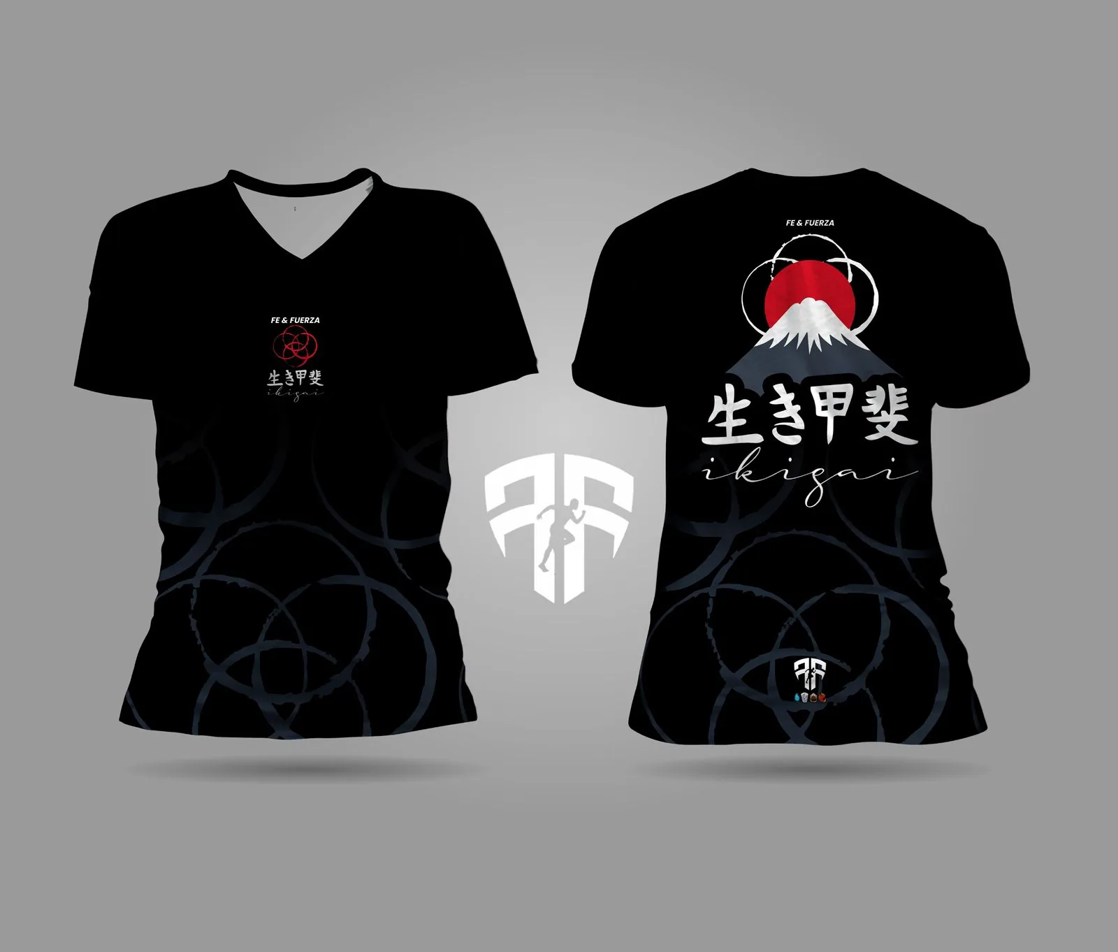 Camiseta Ikigai Monte Fuji Negro
