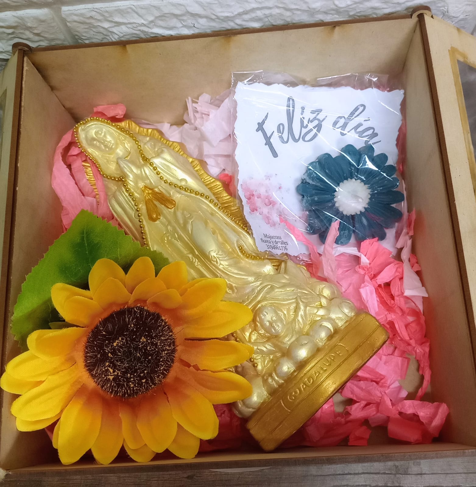 Kit de Regalo Virgen de Guadalupe y Girasol