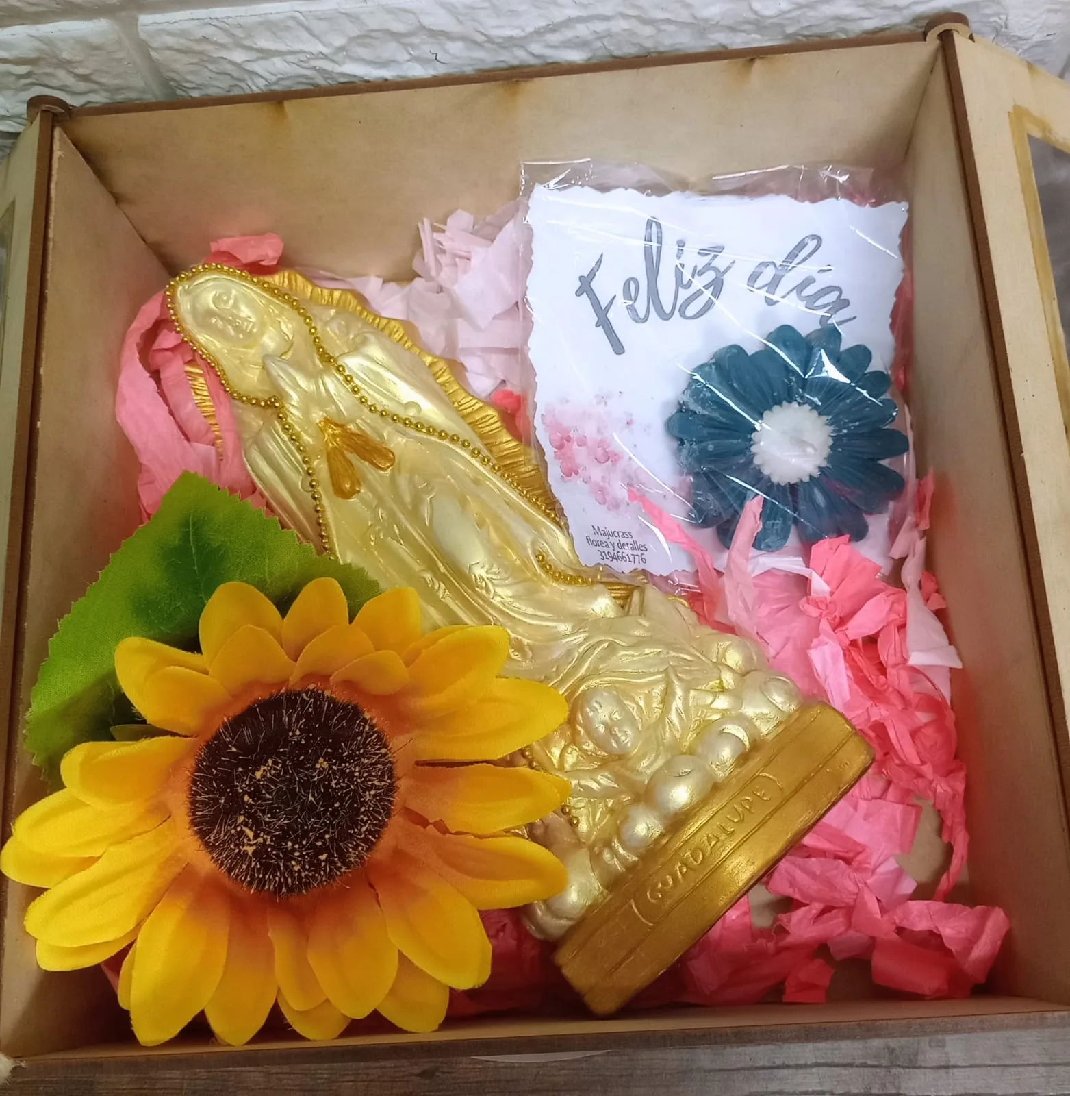 Kit de Regalo Virgen de Guadalupe y Girasol