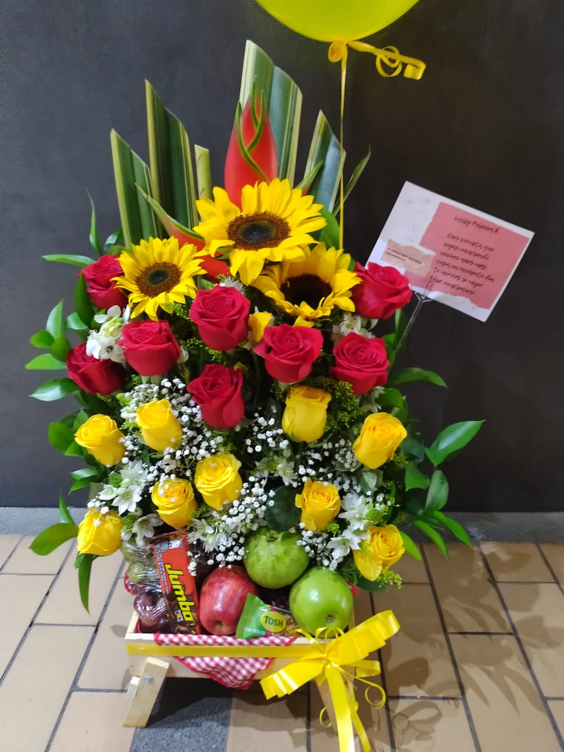 Ancheta floral mix frutal
