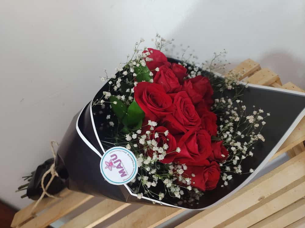 Bouquet Clásico de Rosas Rojas