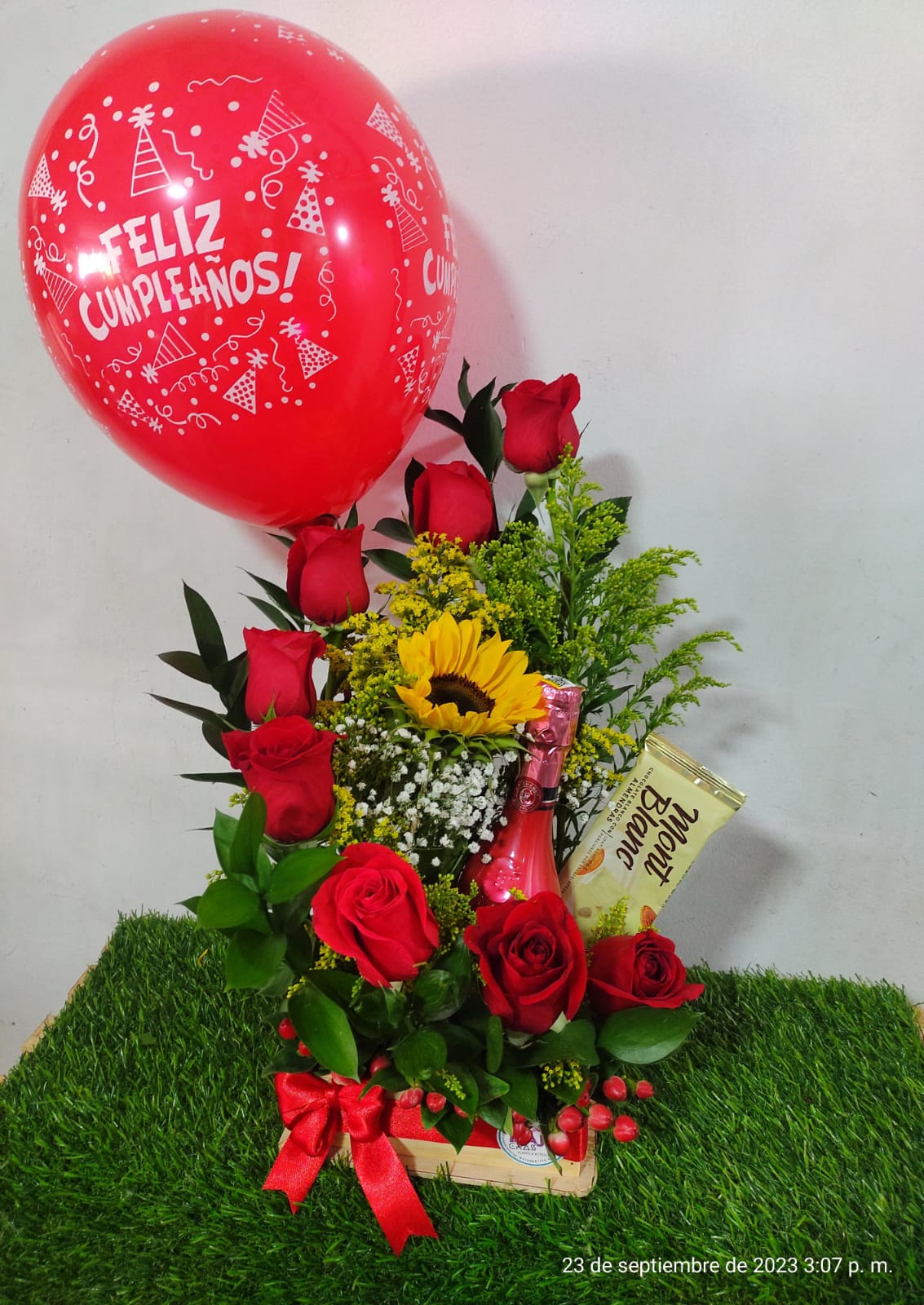 Media luna Floral