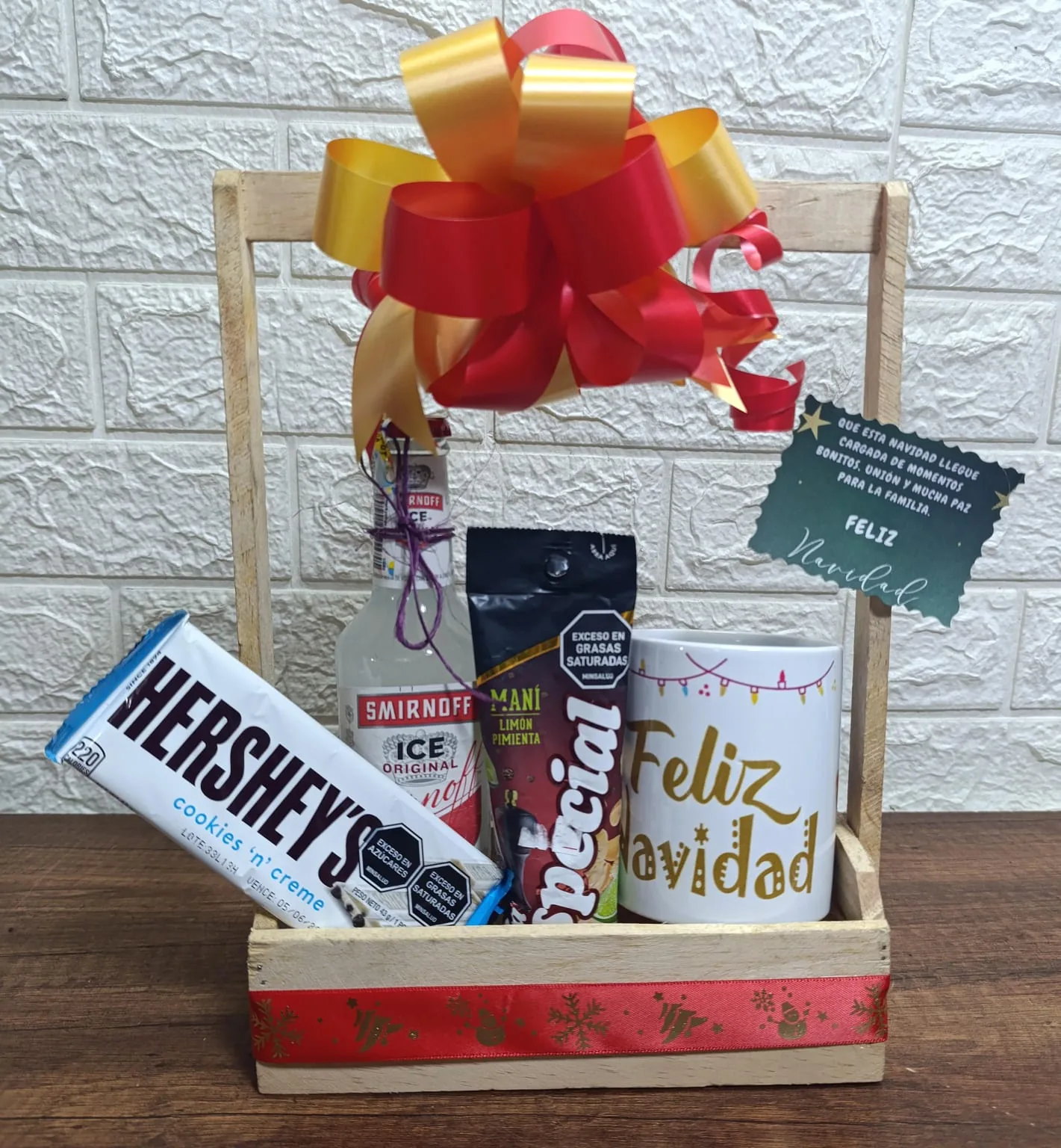 Cesta espíritu de la navidad