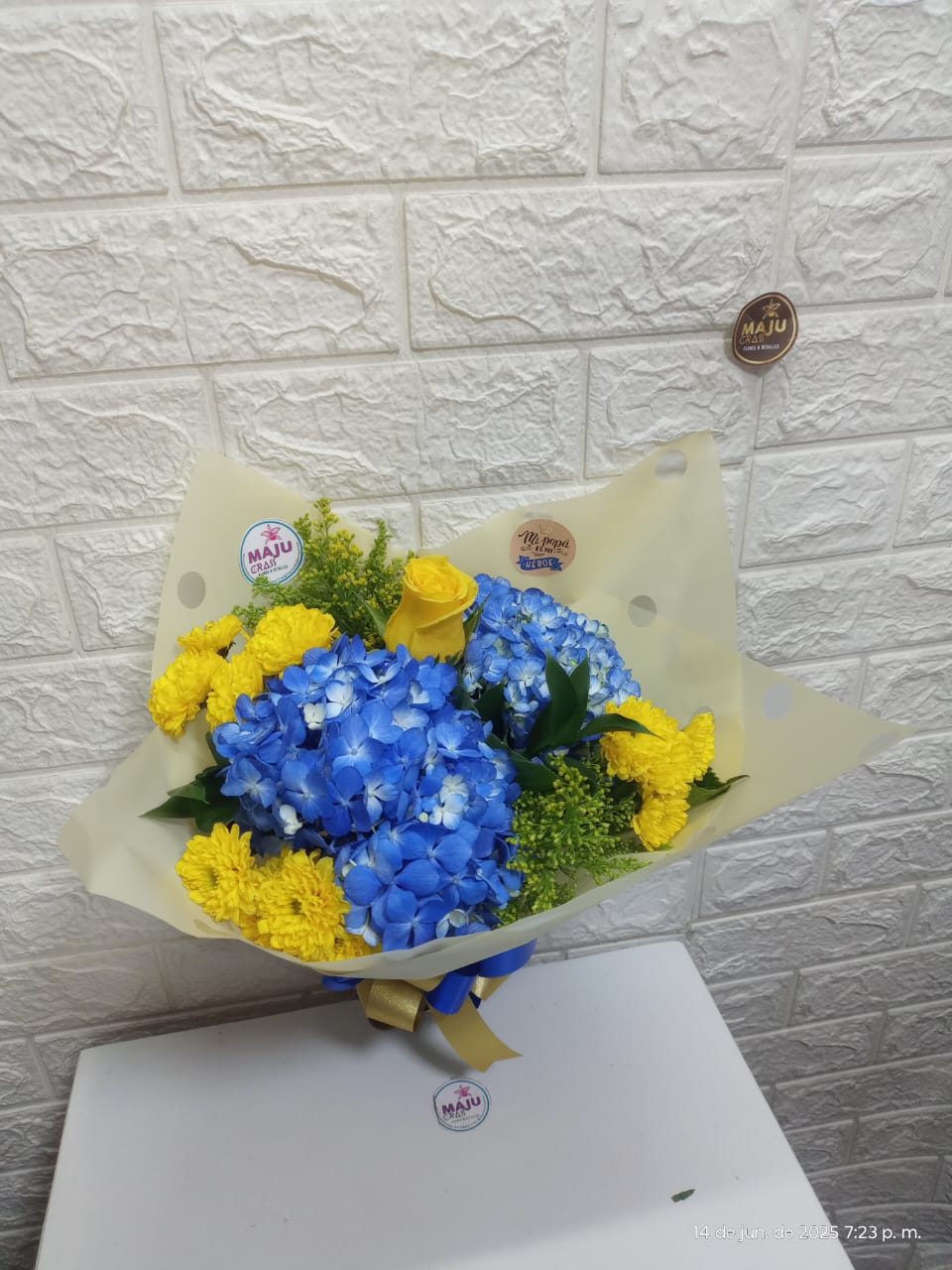 Bouquet azul azul