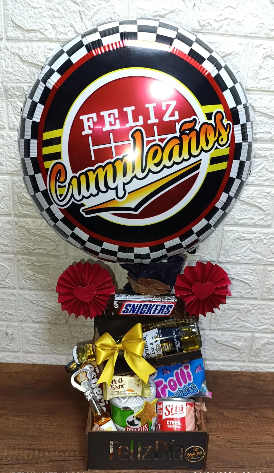 Ancheta de Cumpleaños Estilo Racing