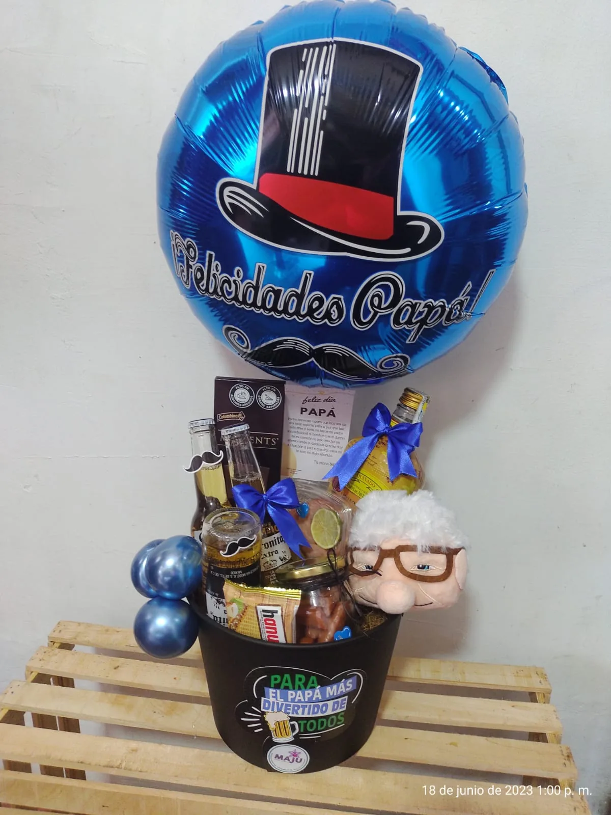 Cesta Regalo para Papá 'El Más Divertido' con Cervezas y Snacks