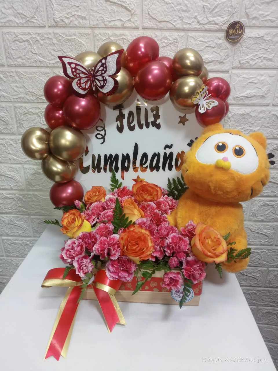 Arco floral tierno