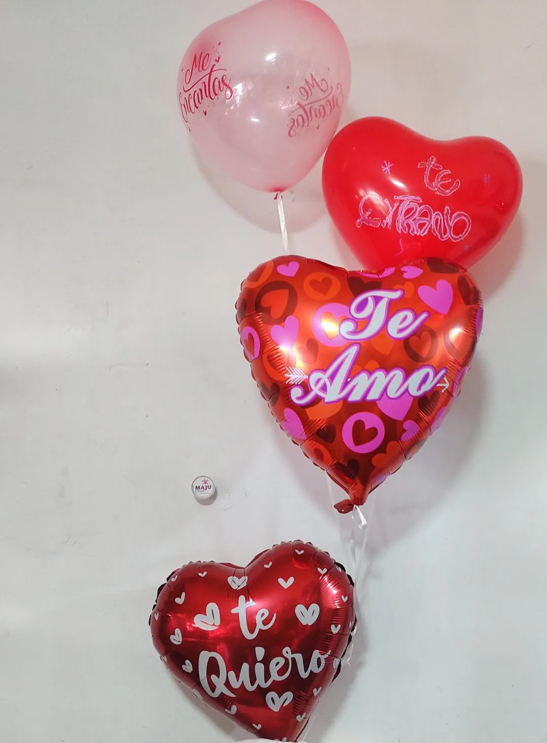 Set de Globos corazon te extraño