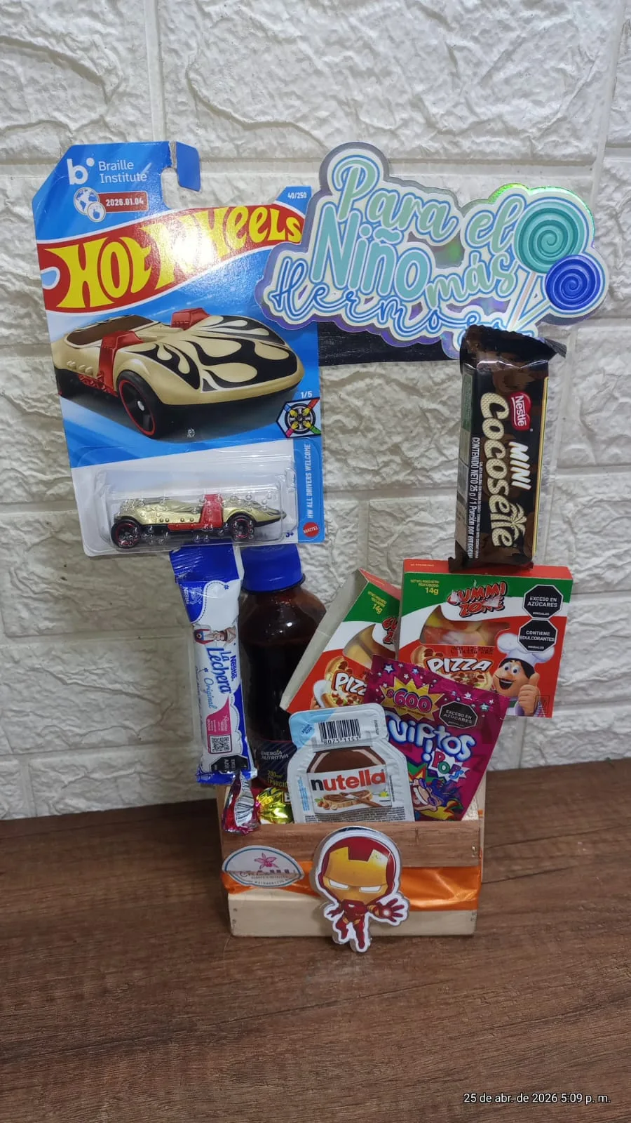 Ancheta Sorpresa Infantil Hot Wheels y Dulces