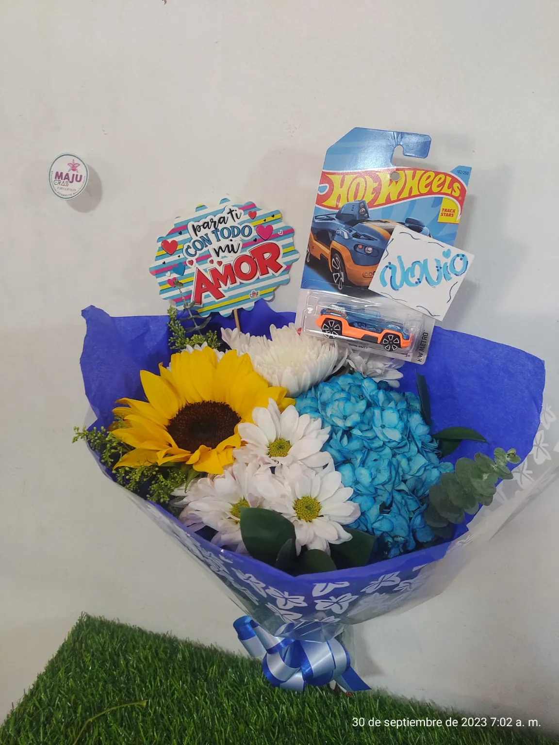 Ramo de Flores azul