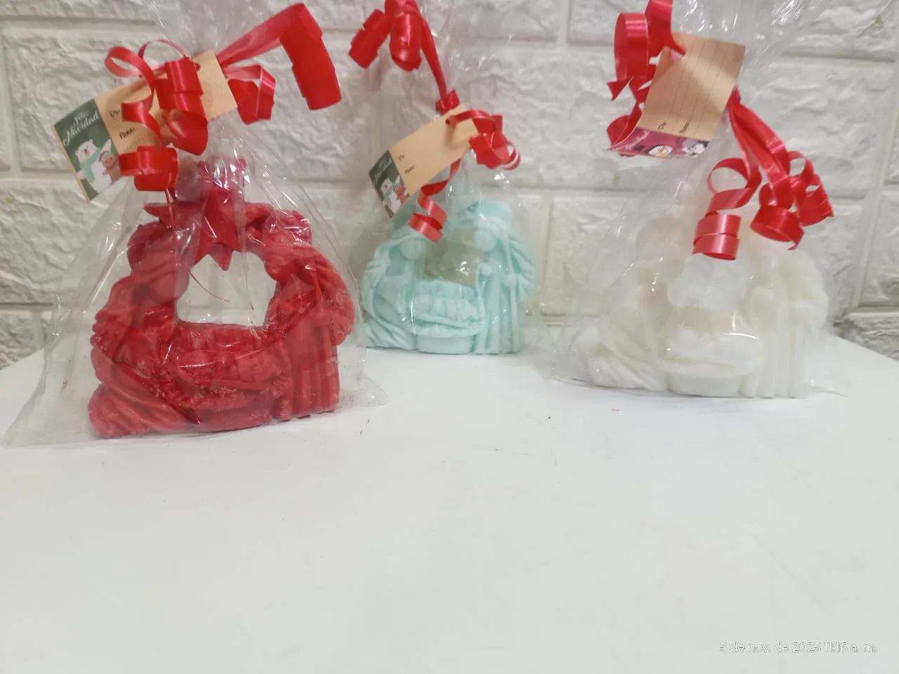 Velas Navideñas Artesanales bienvenido niño Dios