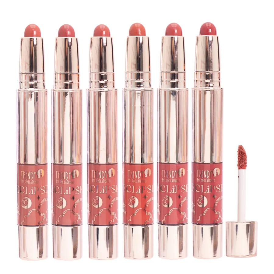 Labial Doble Barra Y Gloss EclipseTrendy