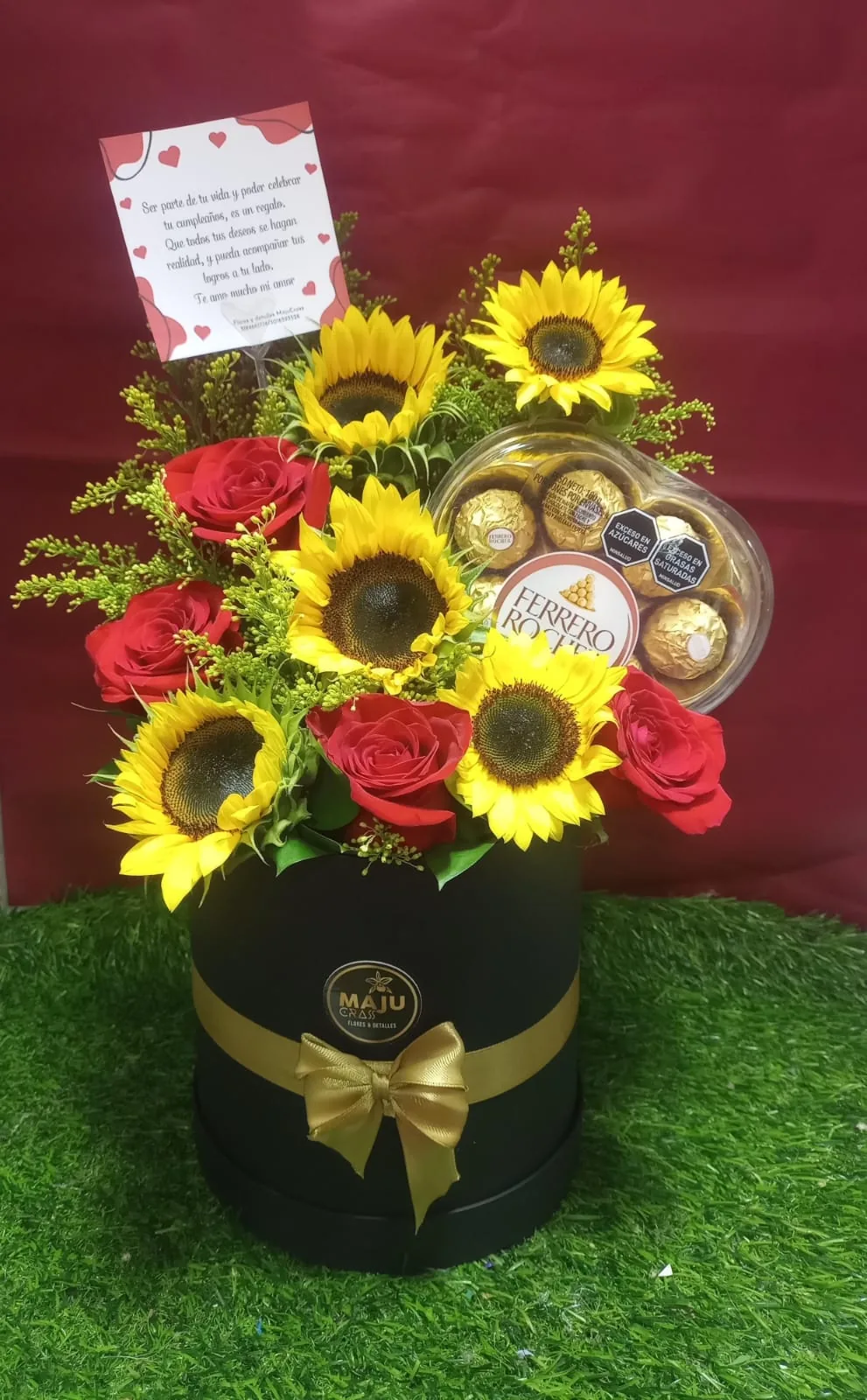 Cilindro alegre Rosas