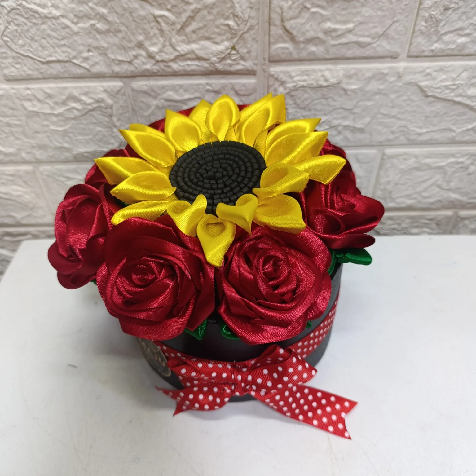 Girasol y Rosas Rojas forever