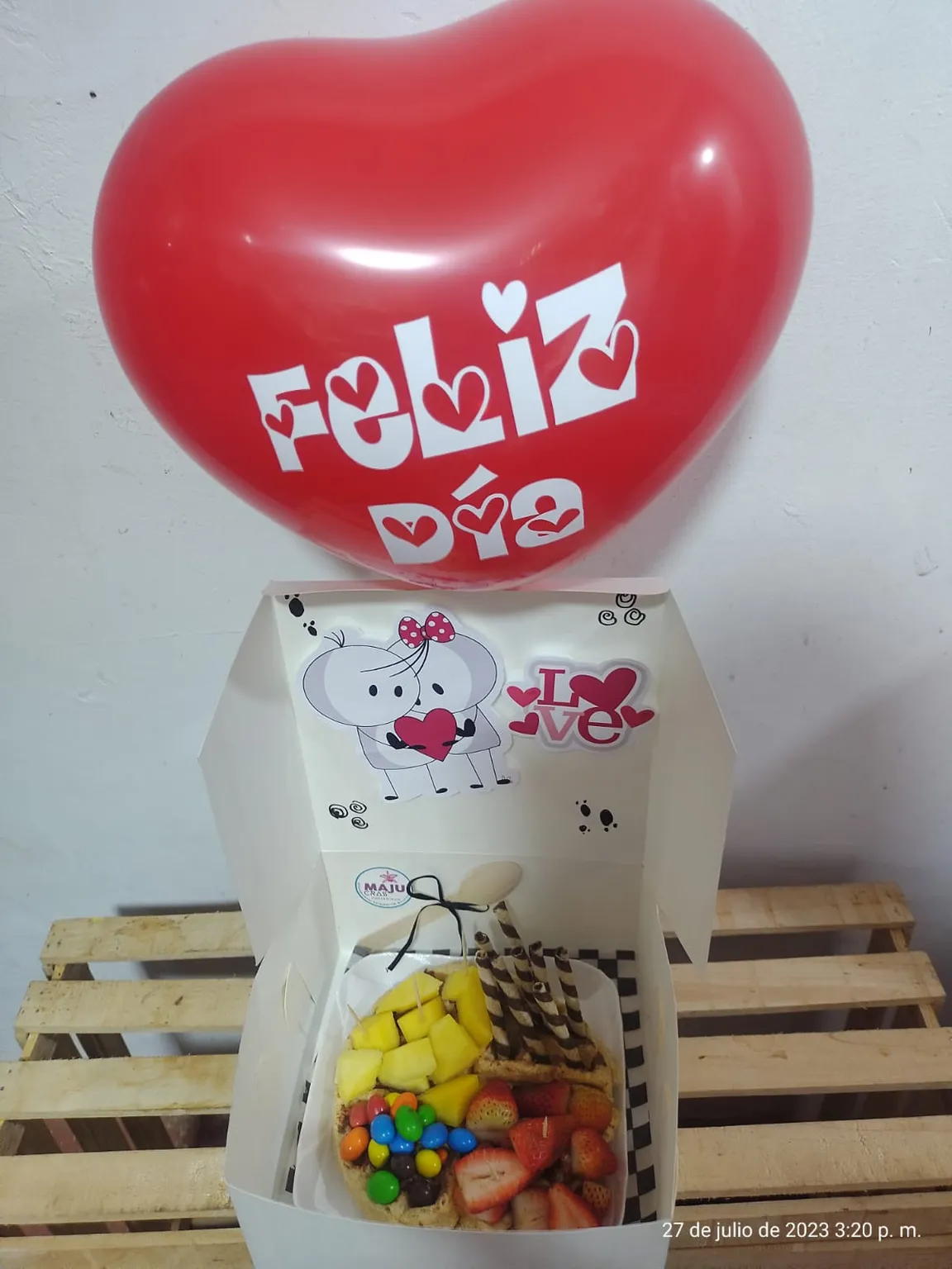 Waffles, Frutas y Dulces