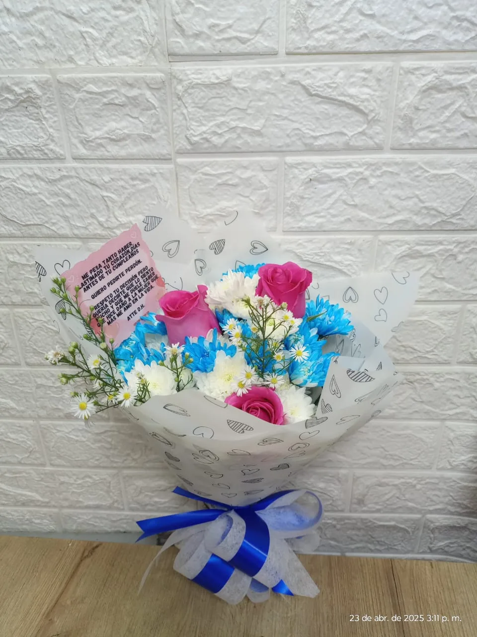 Bouquet toque azulito