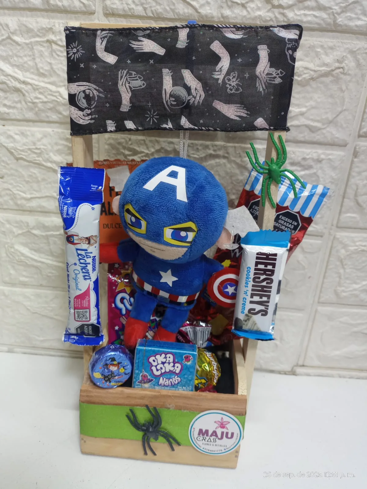 Canasto de Regalo Capitán América y Dulces